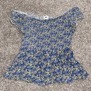 Floral off shoulder top